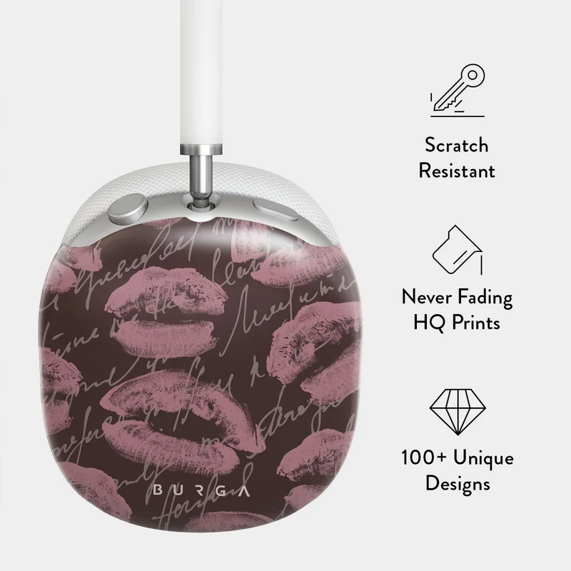 بورجا جراب بورجا ميلودراما لسماعات آبل إيربودز ماكس - غطاء واقٍ صلب فاخر، مقاوم للخدش والصدمات، جراب سماعات بتصميم خفيف الوزن